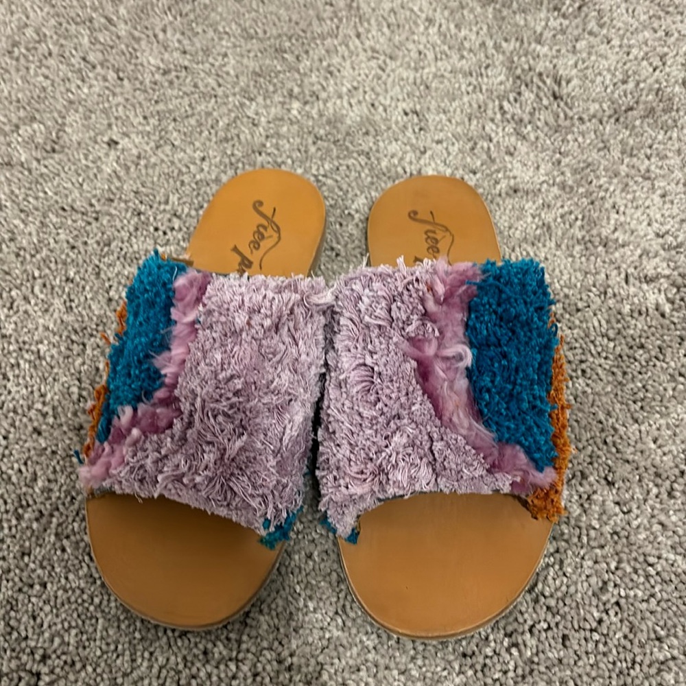 Free People Woven Mules Sandal Size 38.5 - Picture 2 of 7